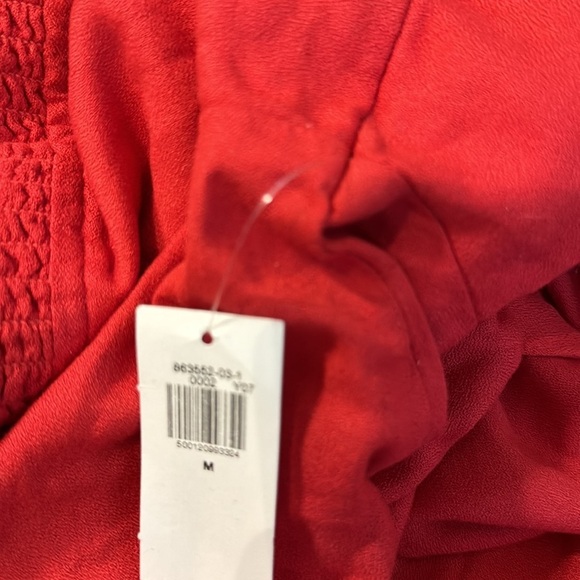 NWT! Old Navy Red Cherry Waist-Defined Midi Dress - Size Medium - Picture 7 of 8